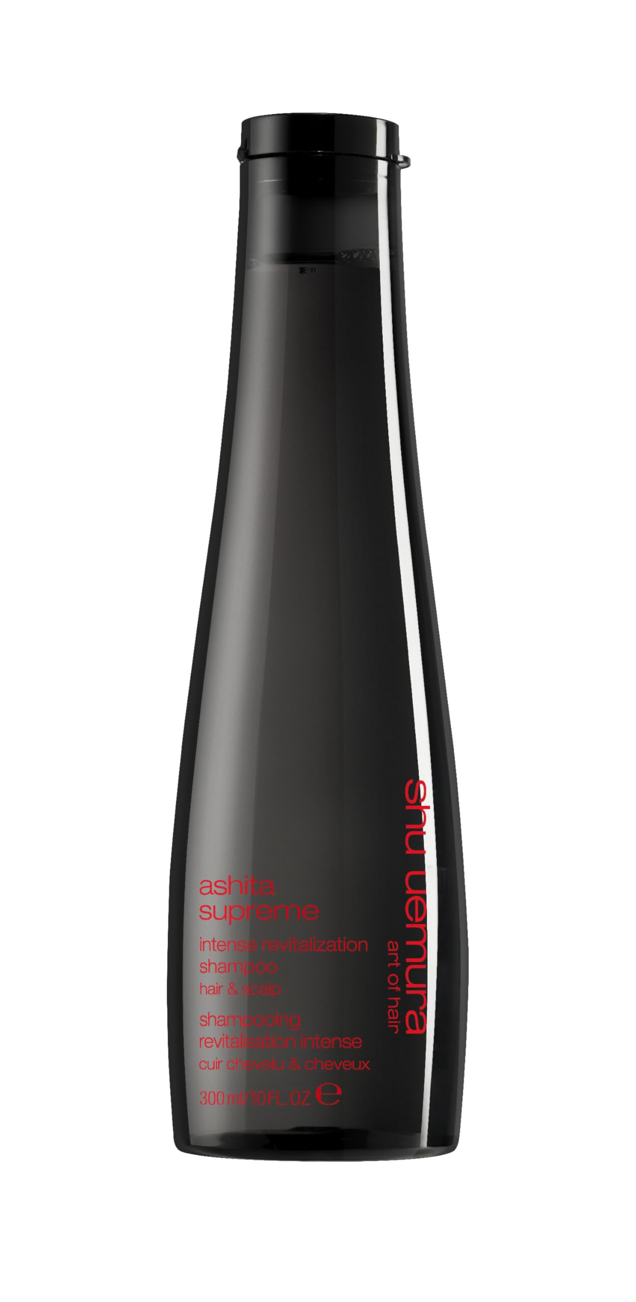 Shu Uemura, Ashita Supreme, intensywnie rewitalizujący szampon, do wszystkich rodzajów włosów, z ekstraktem z Ashitaba, rewitalizuje i odmładza włosy, zapewnia większy połysk i gładkość, 300 ml