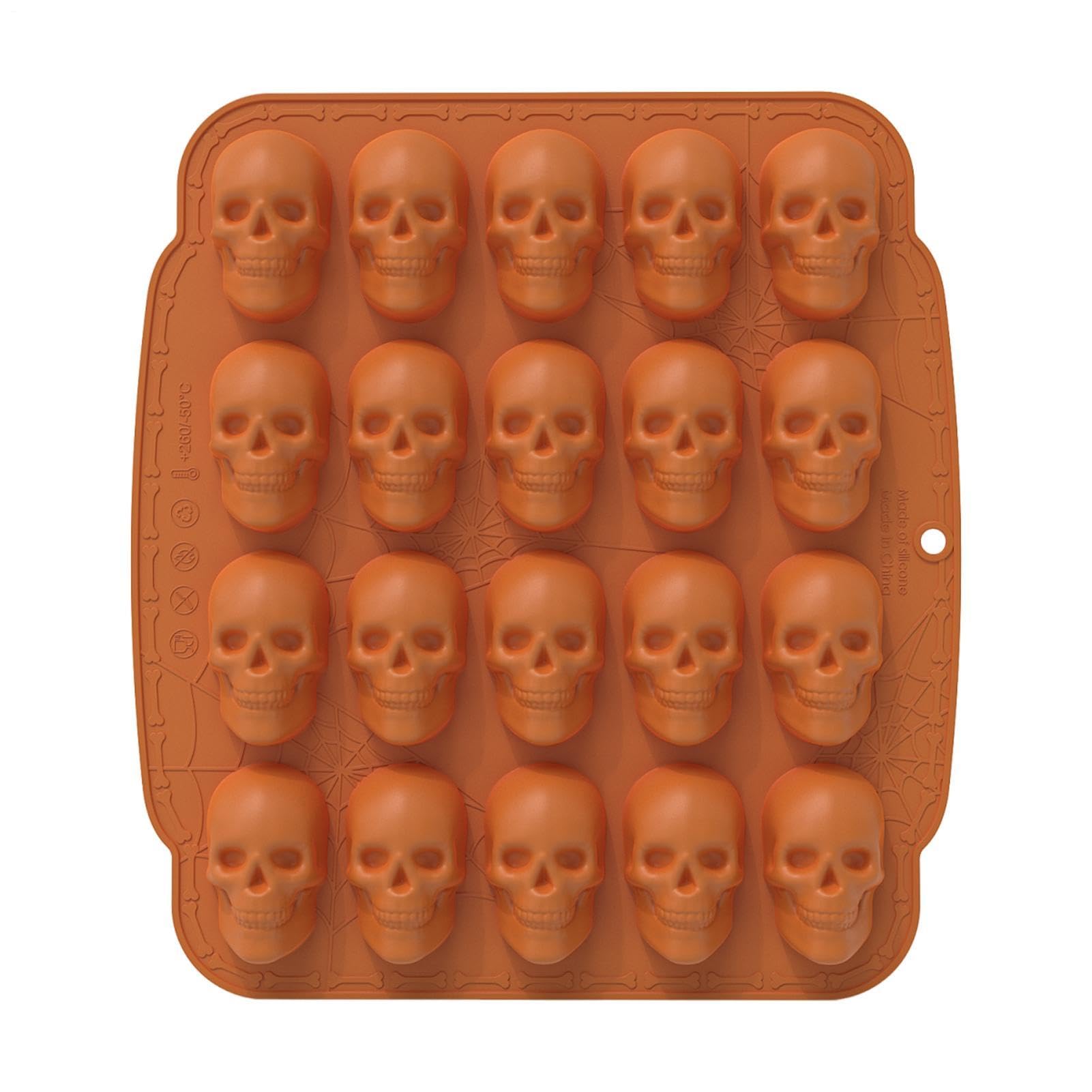 Stampo a Forma di Teschio Halloween Pasticceria Torta Cioccolato Dessert | Stampo Da Caramelle A Teschio Per uso domestico, cucina, forno, pasticceria, panetteria, ristoranti e caffè