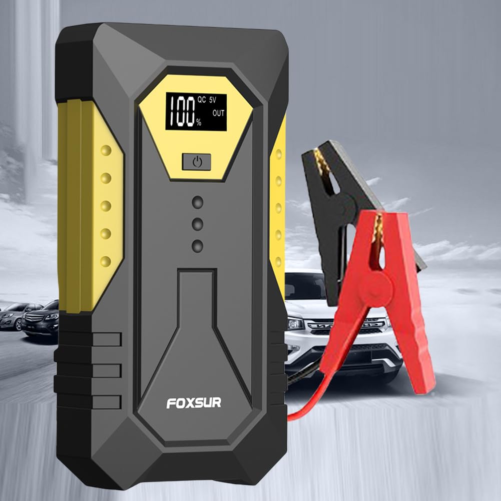 Batteria for Auto Avviatore di Emergenza Display Digitale Caricatore Portatile for Batteria for Auto con Luce LED Booster di Emergenza 800A Booster Batteria di Emergenza