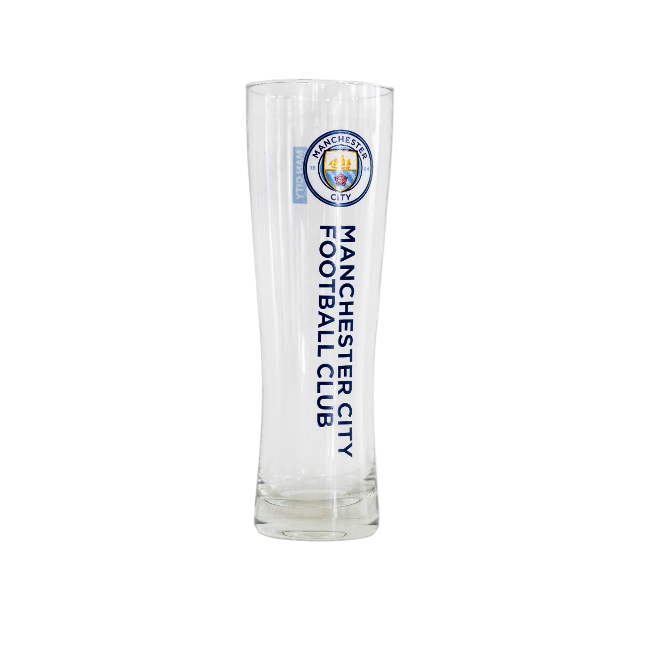 FOCO Producto oficial del Manchester City FC Fútbol Marca de palabras Slim Pinte Glass