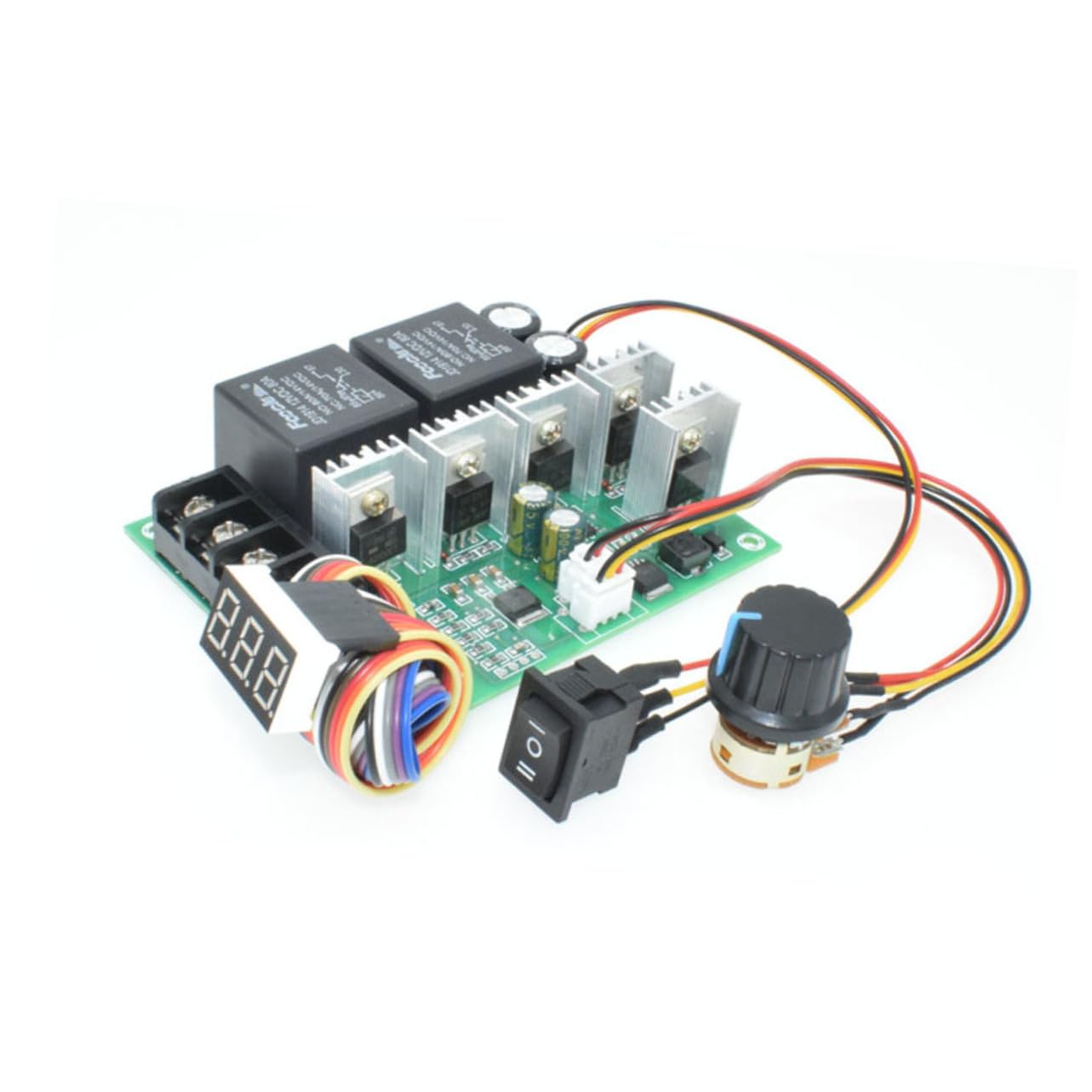 SHINEOFI 40a Controlador De Motor Reversible Ajustable Pwm De Regulador De Voltaje Para Motores De Corriente Directa y Cambio De Sentido