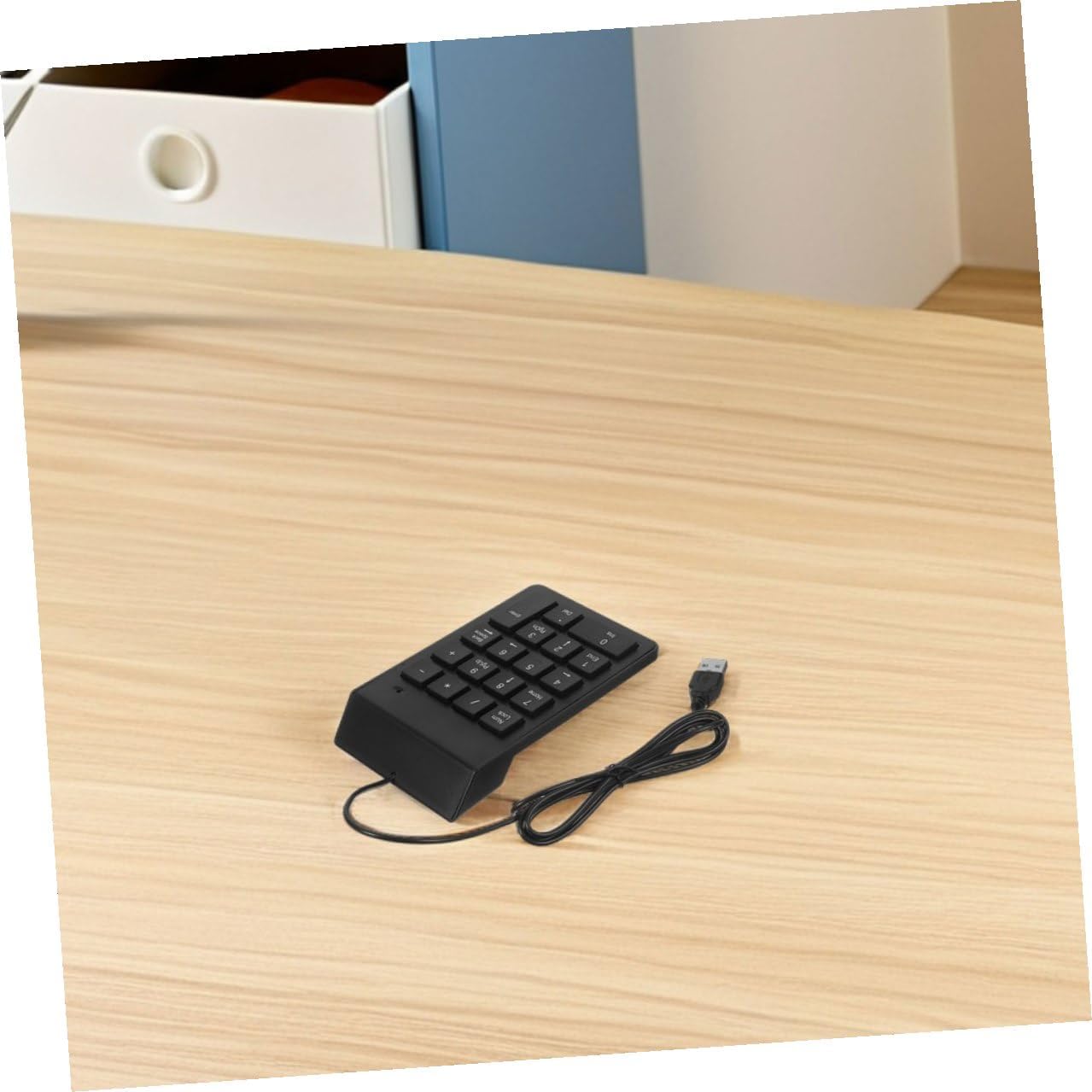2pcs USB Numeric Keypad 18 Keys Silent Number Pad for Laptop PC Computer, Portable Mini External USB Keypad for Financial Accounting and Data Entry