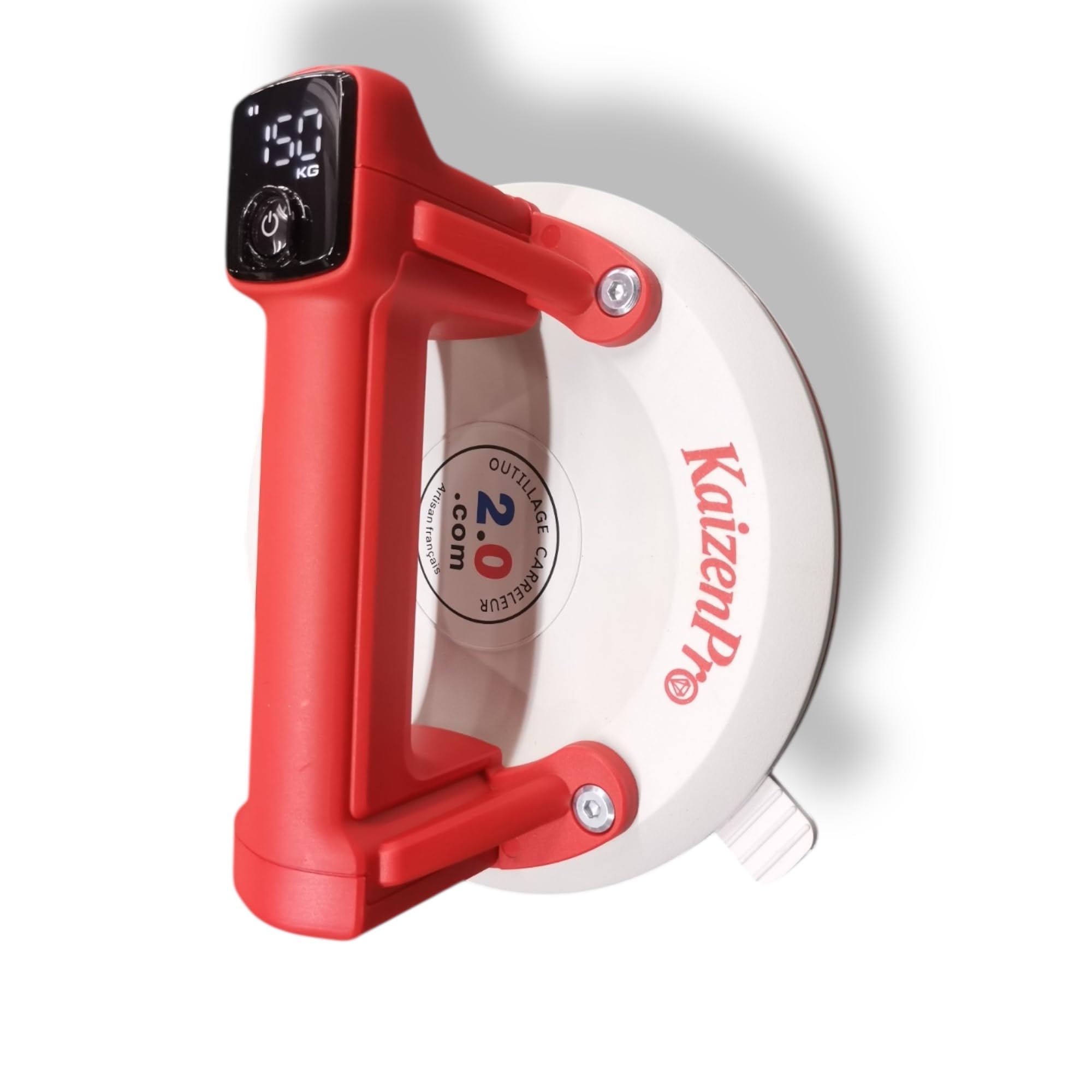 Ventosa Digitale Elettrica Professionale Ø20 cm 150 kg – Pompa a Vuoto con Display Batteria, Ricarica USB – per Piastrelle, Vetro, Marmo, Gres, Granito – Outillage Carreleur 2.0