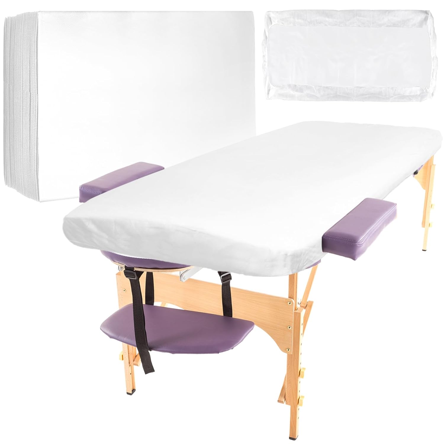 Mixweer 30 Pcs Fitted Massage Table Sheets Soft Non Woven