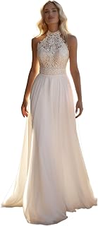 Lace Applique Boho Wedding Dresses for Bride 2025 A Line Long Tulle Beach Bridal Dress Wedding Gown for Women