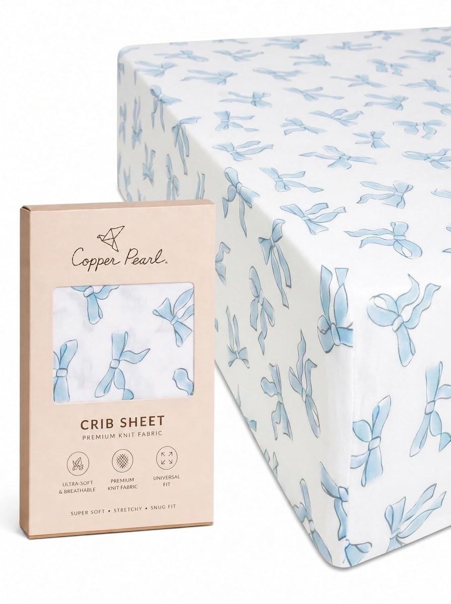 Premium Spannbettlaken für Kinderbett/Kleinkinder "Daphne" von Copper Pearl