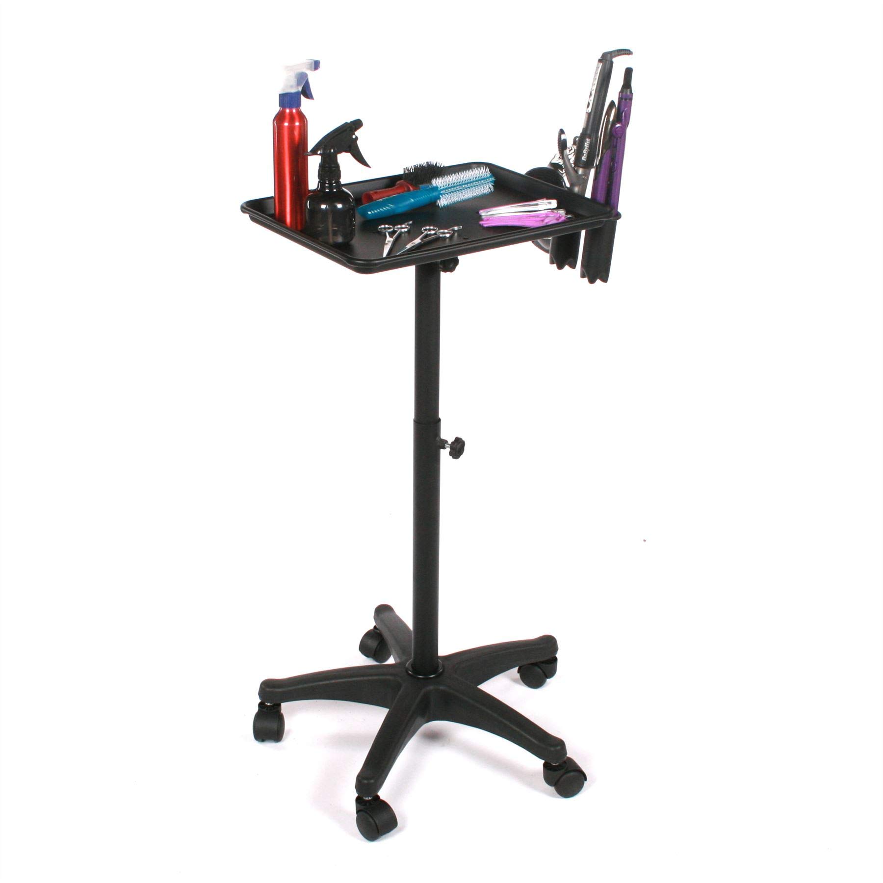 Salon Store Black. Hair Trolley Tinting Stand Hairdressing Equipment On Wheels Castors Professional