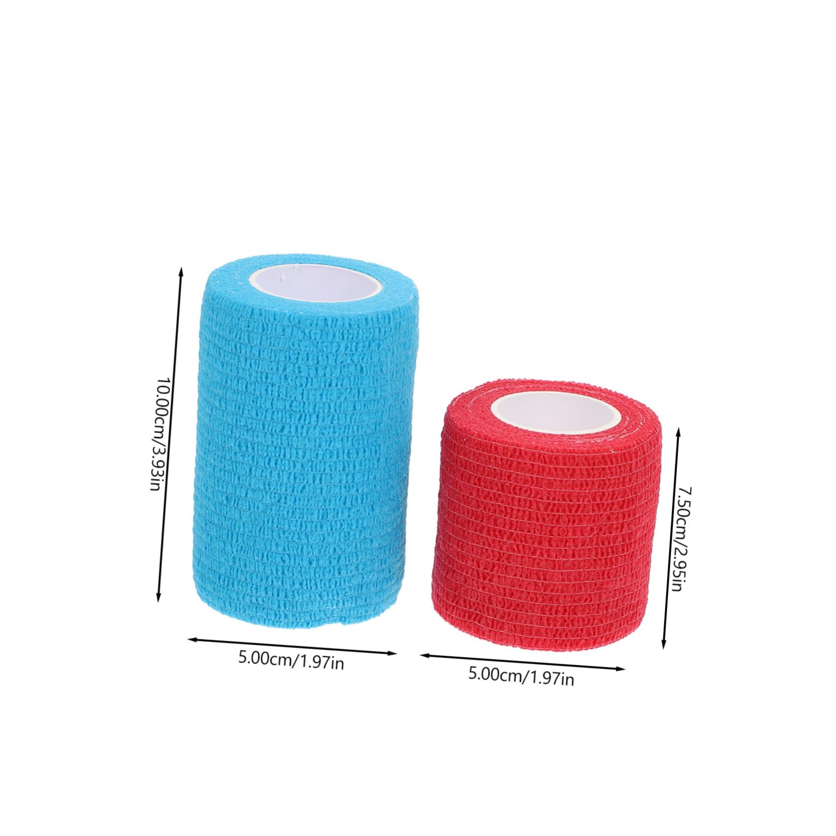 FOYTOKI 2Pcs Elastic Self Adhesive Sports Bandages Protective Tapes for Outdoor Activities Breathable Comfortable Wrist Wraps for Athletes Hiking Aid