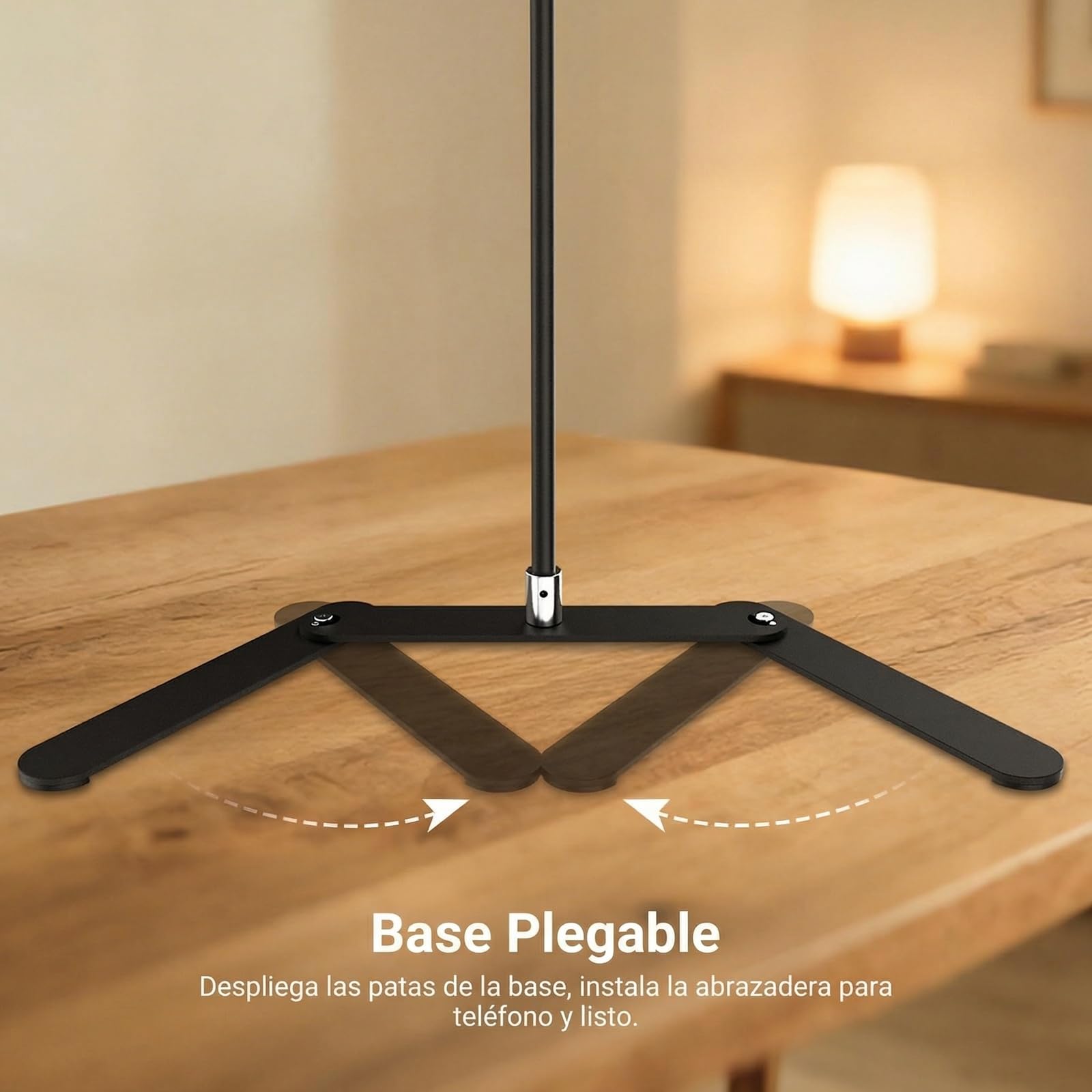 NEEWER Soporte trípode para teléfono Overhead con Brazo articulado con Doble Cabeza esférica, Soporte para teléfono móvil de Mesa con Base Plegable para Piano Cocina Dibujo bocetos Streaming Live