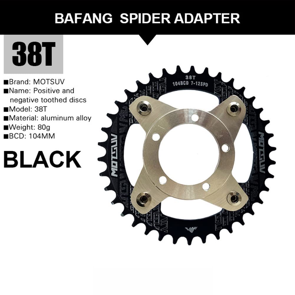 Schmal-breites Kettenblatt Für Bafang E-Bikes - 34T-40T Mit Adapter (104BCD)