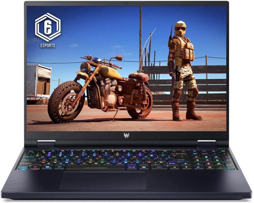 Acer Predator Helios 16" Gaming Notebook WQXGA 165Hz Intel Core i7-13700HX 16GB RAM 1TB SSD NVIDIA GeForce RTX 4060 8GB Abyssal Black