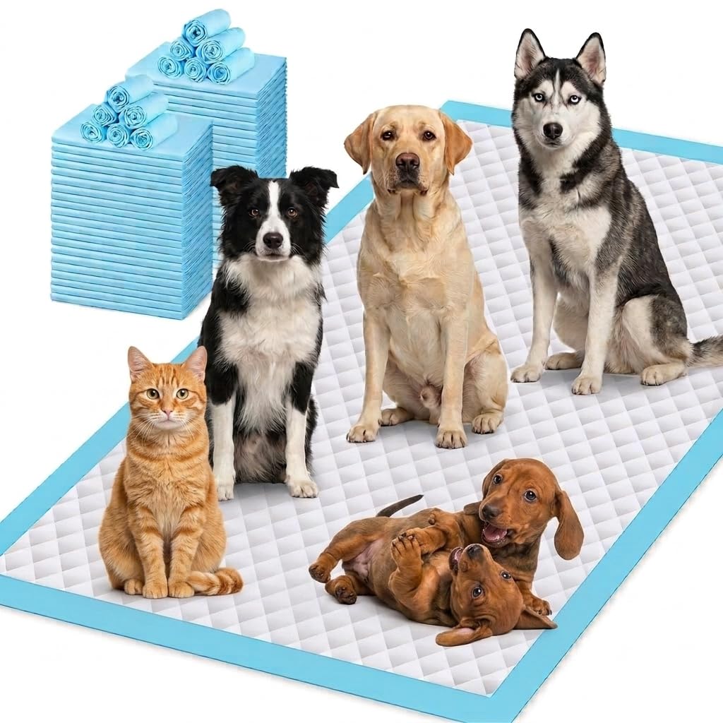 Gimars Dog Pee Pads 36"x48" Extra Large 48H Absorption Leakproof Puppy Pads