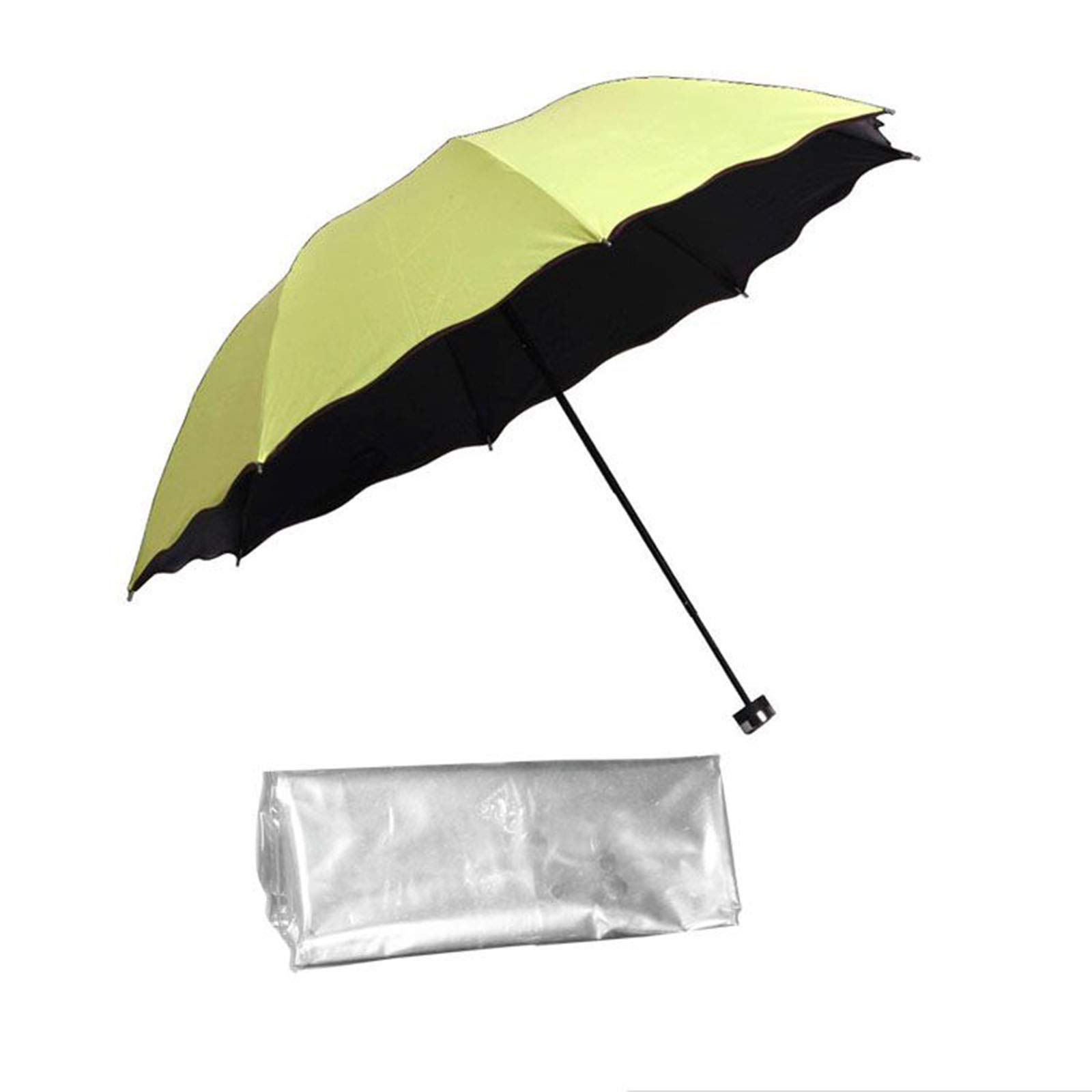 Amazon.com: Windproof Folding Umbrella with Transparent Protective