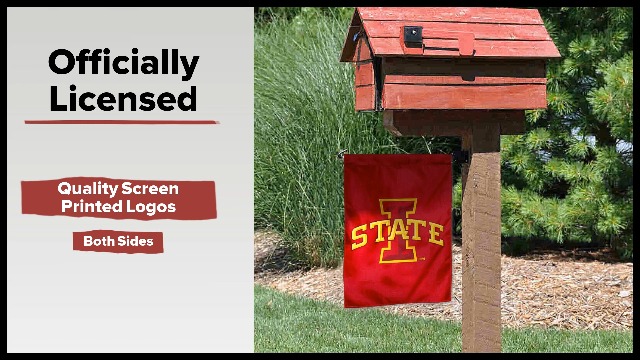 Bandiera Da Giardino Iowa State Cyclones 13x18 Poliestere Rosso NCAA