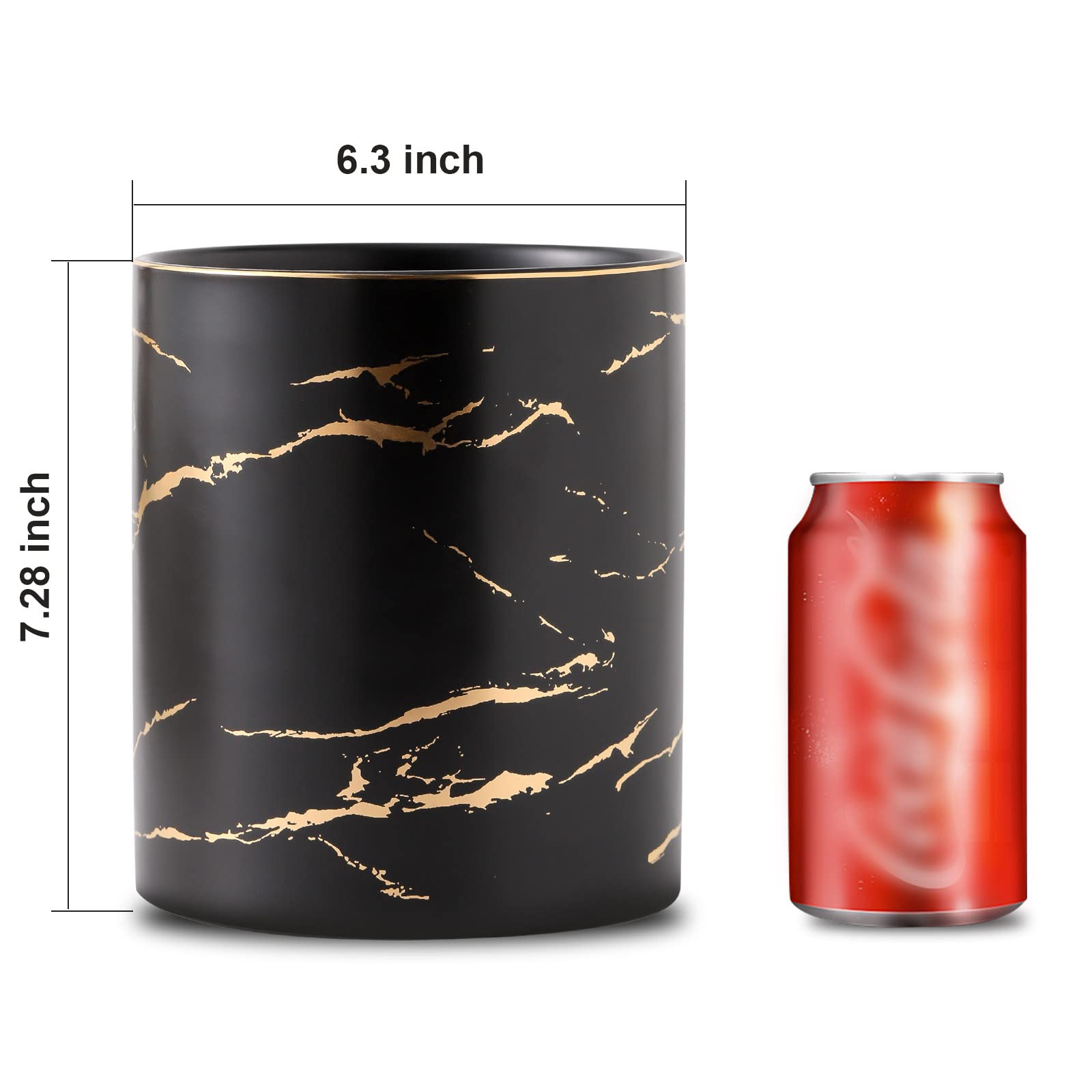 DOWAN 7.2″ Extra Large Kitchen Utensil Holder - Farmhouse Utensil Holder For Countertop - Ceramic Utensil Crock With Protection Cork Mat - Kitchen Decor & Housewarming Gift (Turquoise