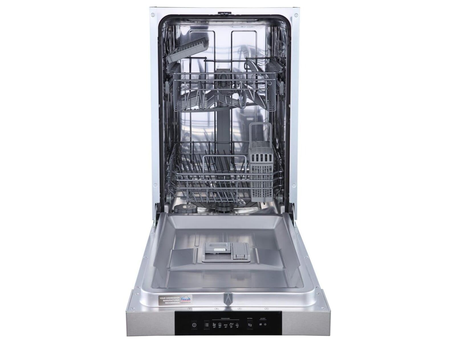 Gorenje GI 520 E15X - Lavavajillas semintegrable / 45 cm / 9 plaquetas a medida / 5 programas/programa de limpieza de 1 h/cesta superior regulable en altura/protección completa contra desbordamiento
