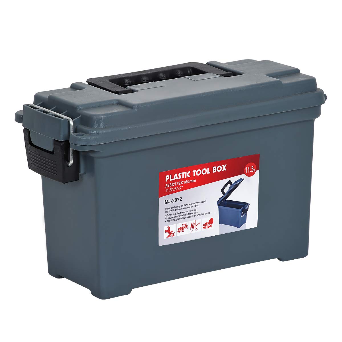 MEIJIA Portable Tool Boxes, Fishing Box, Ideal For Storage of bullets, fishing tools (11.53