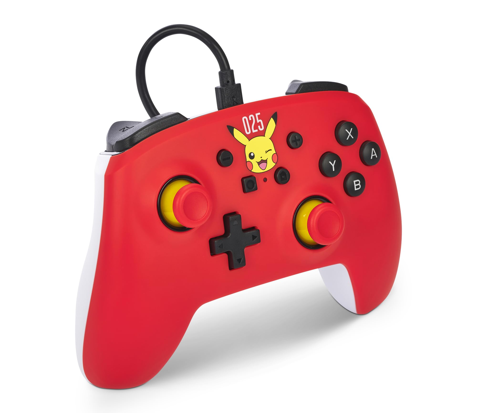 PowerA Wired Controller for Nintendo Switch OLED - Laughing Pikachu, Gamepad, Officially Licensed — view 3