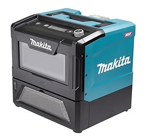 Makita MW001GZ - Microondas con batería, 40 V, máx. 350/500 W, 8 L (sin batería, sin cargador)