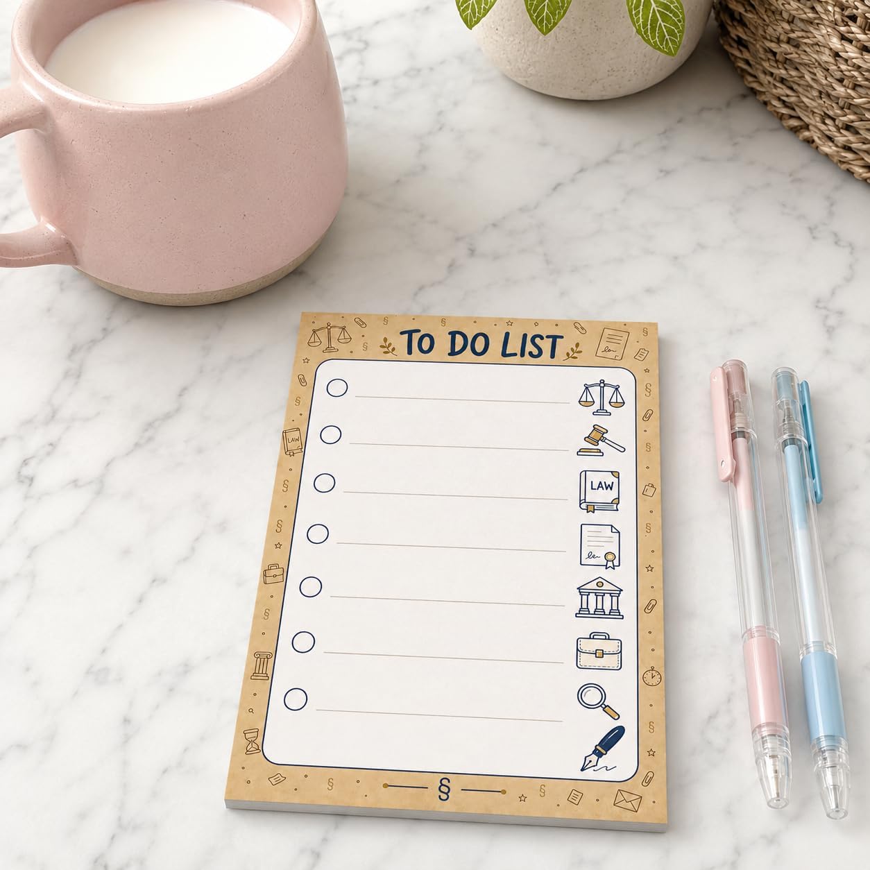 Lawyer Sticky Notes Gifts,50 Sheets 4x6 Inch Legal-Themed Notepad | Legal Paralegal Law Student Attorney Gift Stationery Stuff Decor, Birthday Gifts for Men, Women, Office Coworker, Friend