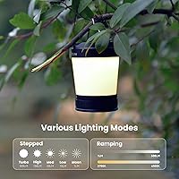 Vista 5 de Sofirn LT1S - Linterna LED para campamento, linterna recargable con luz regulable de 2700 K a 6500 K, luz roja, 500 horas de duración de la batería