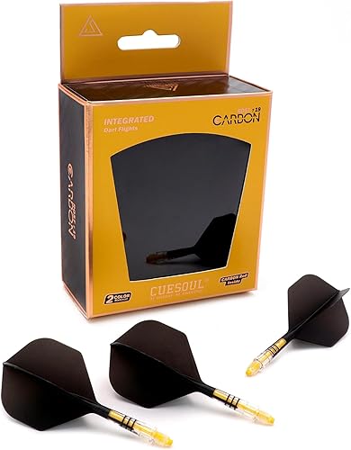 Miniatura 5 de CUESOUL ROST T19 - Eje de dardos integrado de carbono y forma estándar de vuelo, juego de 3