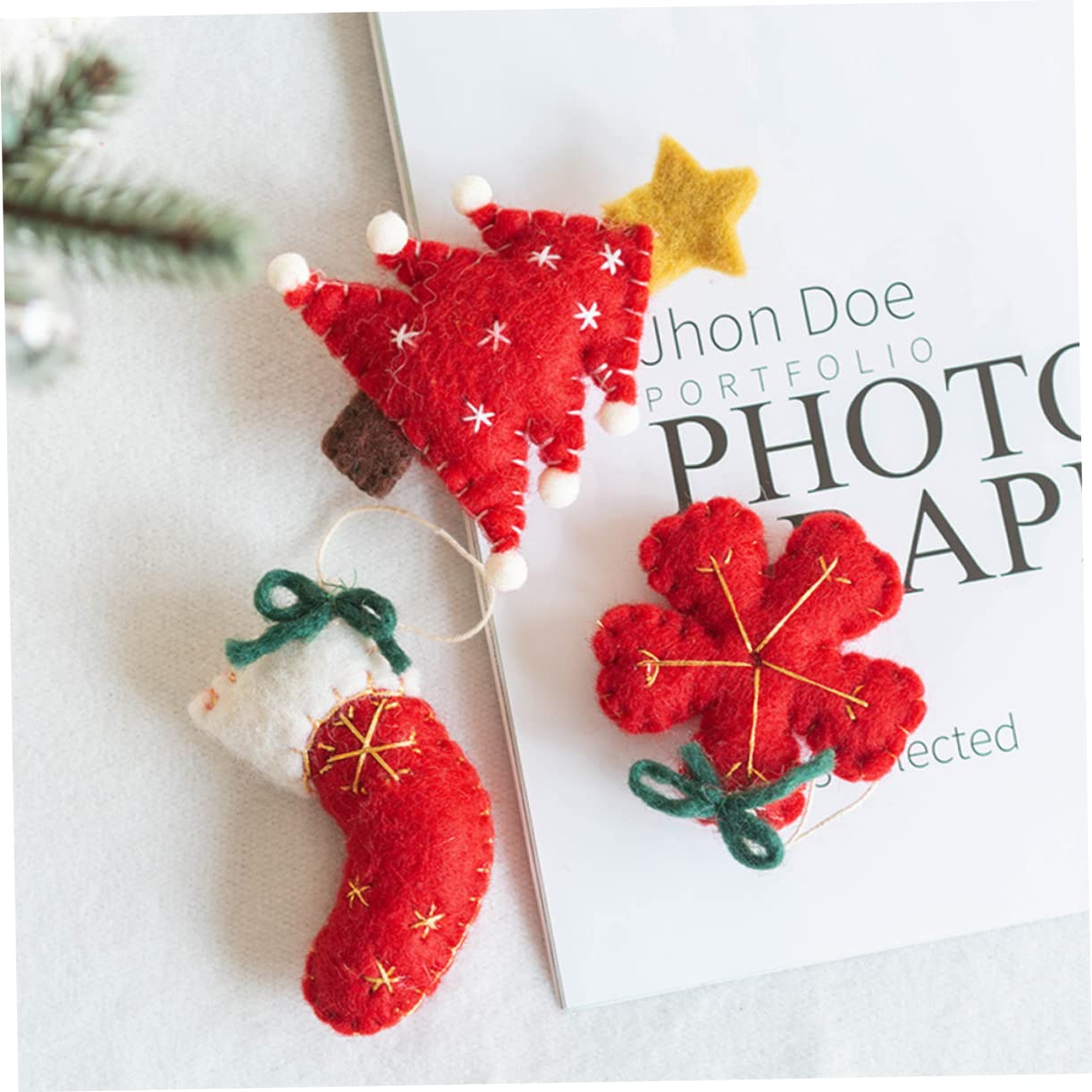 IMIKEYA 12 STK Weihnachtsschmuck Gefälligkeiten für Weihnachtsfeiern Christbaumschmuck Weihnachtsdekorationen Weihnachts anhänger Weihnachtssto hängende Weihnachtsdekoration Partyzubehör
