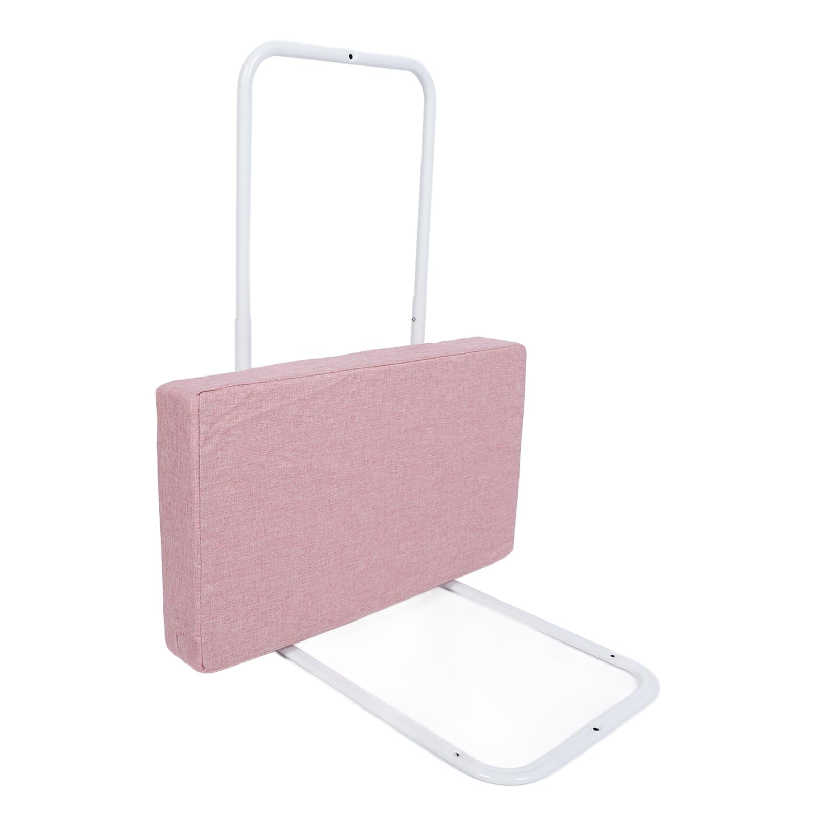 Barandilla protectora para cama de bebé anti caída acolchada color rosa universal y ajustable