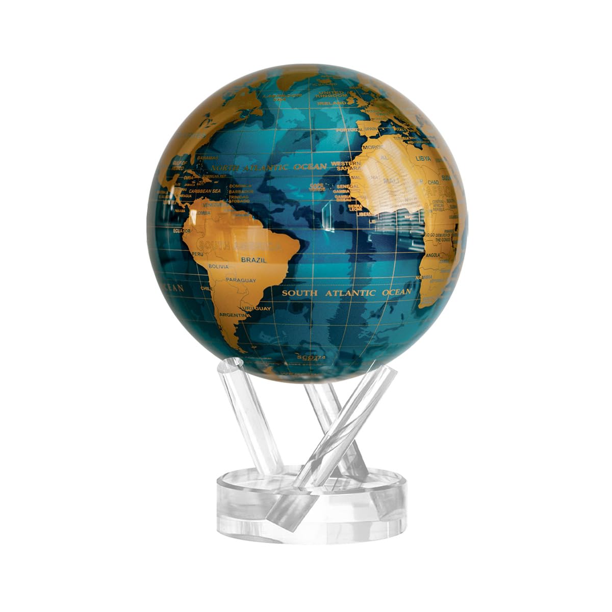 Amazon.co.jp: MOVA グローブ l 地球儀 l 世界地図シリーズ 青金 4.5