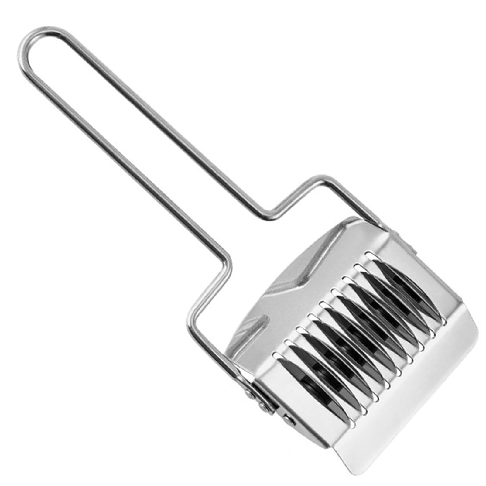 Premium Stainless Steel Noodle Cutter - Lattice Roller Pasta Maker for Spaghetti & Dough Pressing - Essential Kitchen Cooking Tool,Pasta Roller