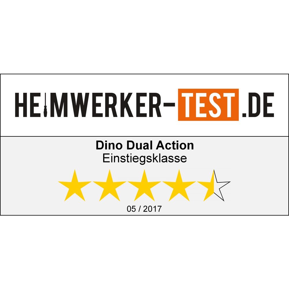 Dino KRAFTPAKET 8mm-600W Exzenter Poliermaschine Stufenlos im Set mit Polierschwamm Polierteller Tasche für Auto KFZ Boot