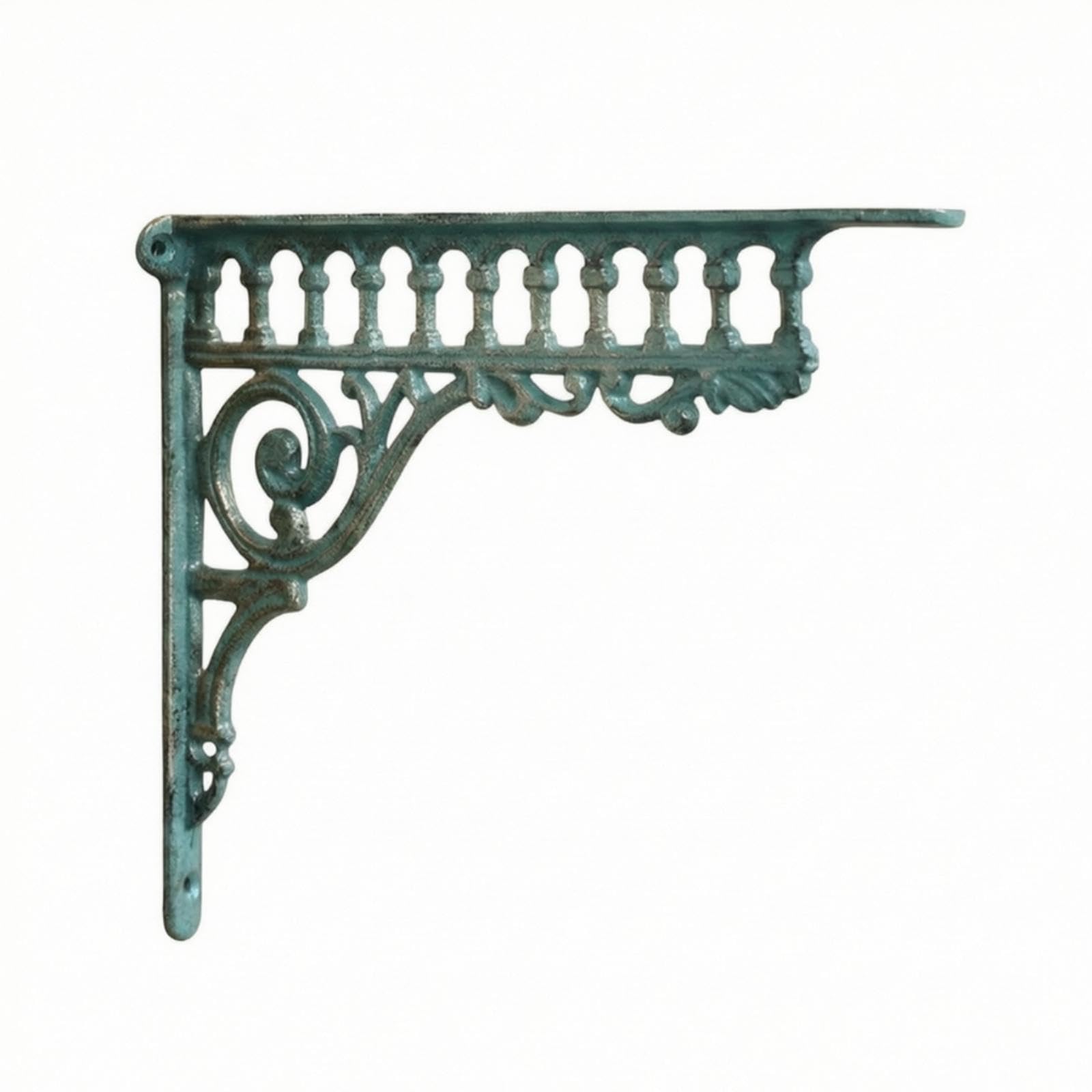 Shelf Bracket Cast Iron Shelf Support Decorative Wall Bracket with Screw Holes for Home Improvers, Homeowners, Living Room, Entryway, Study Grn 8462 Roman-image-26