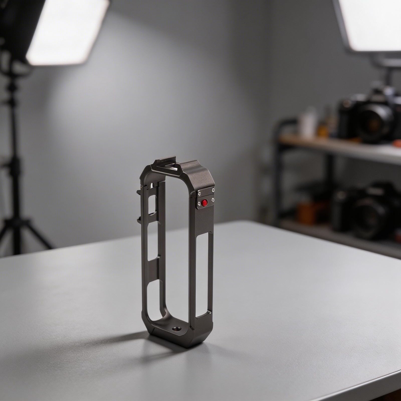 Aluminiowa metalowa obudowa z zimnym obuwiem do Insta360 X4 Air – wytrzymałe etui ochronne z lekkiego metalu, czarne