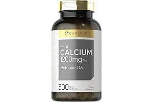 300 Quick-Release Softgels of Carlyle Calcium + Vitamin D3 for Enhanced Absorption