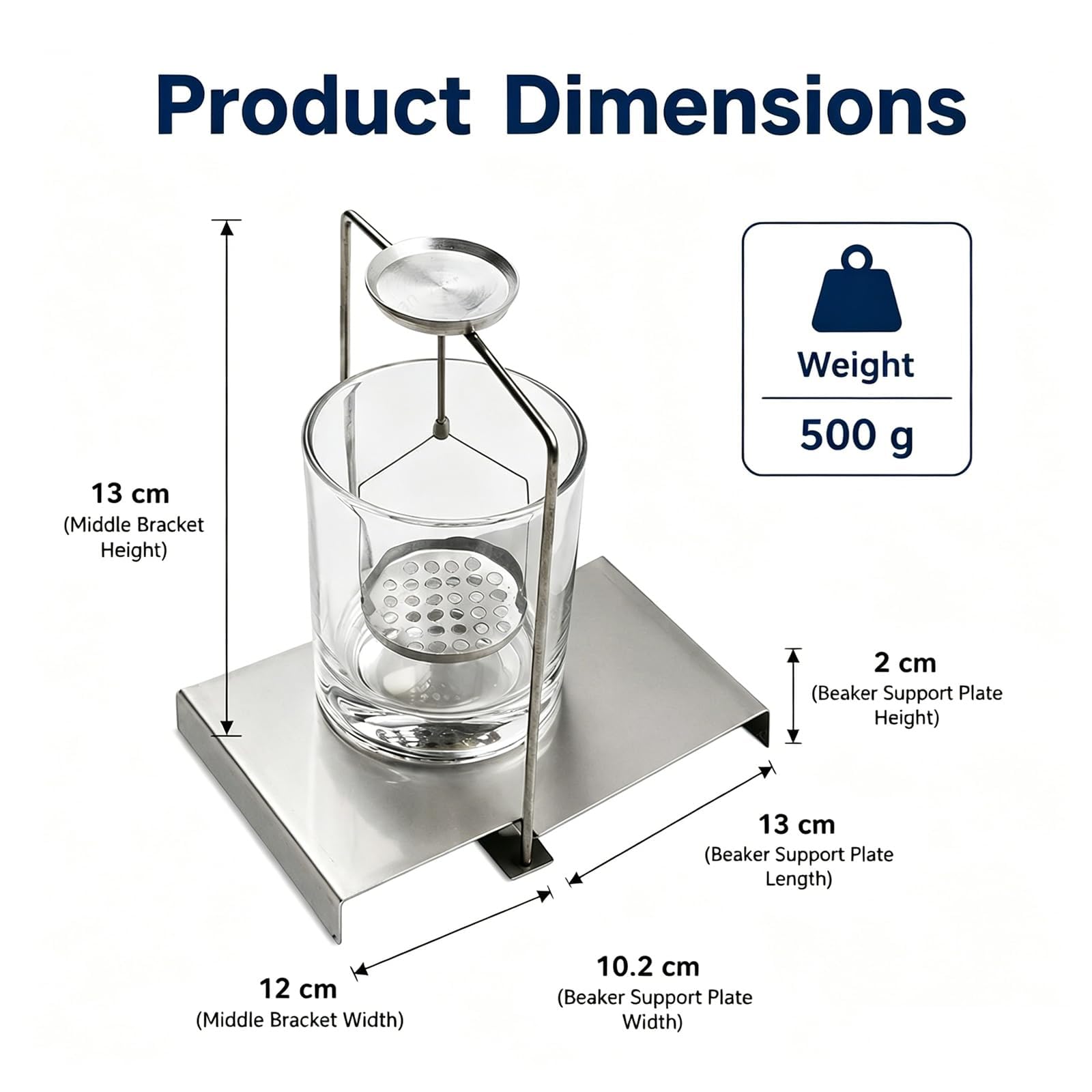 Kit para Determinación De Densidad, con Marco Específico para Balanza De Precisión, para Pruebas De Densidad Y Gravedad Específica De Sólidos, para Todo Tipo De Balanzas En El Laboratorio.