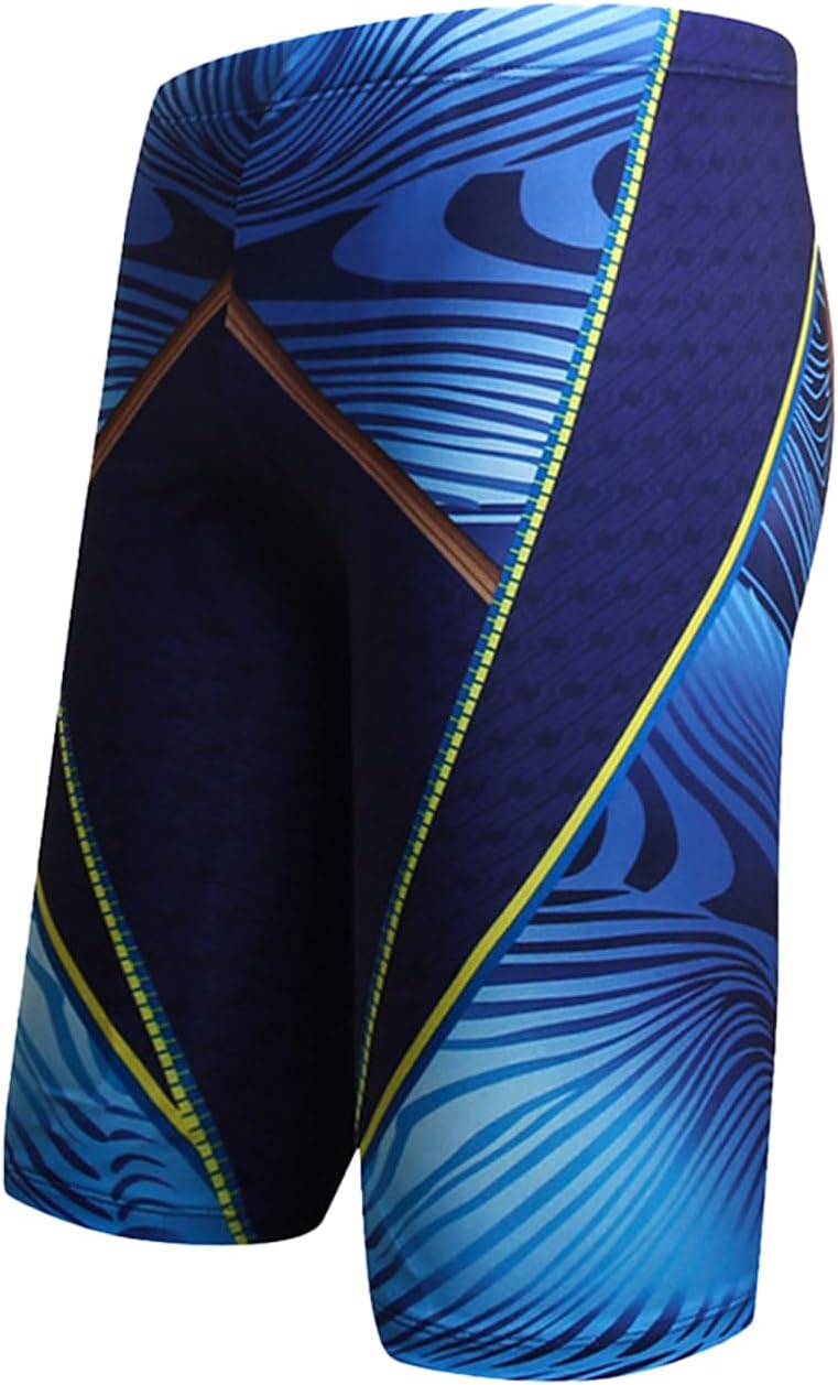 AM333- Zebra Print Swim Shorts for Men, Dry-Fit Active Wear Men,Blue, M&L