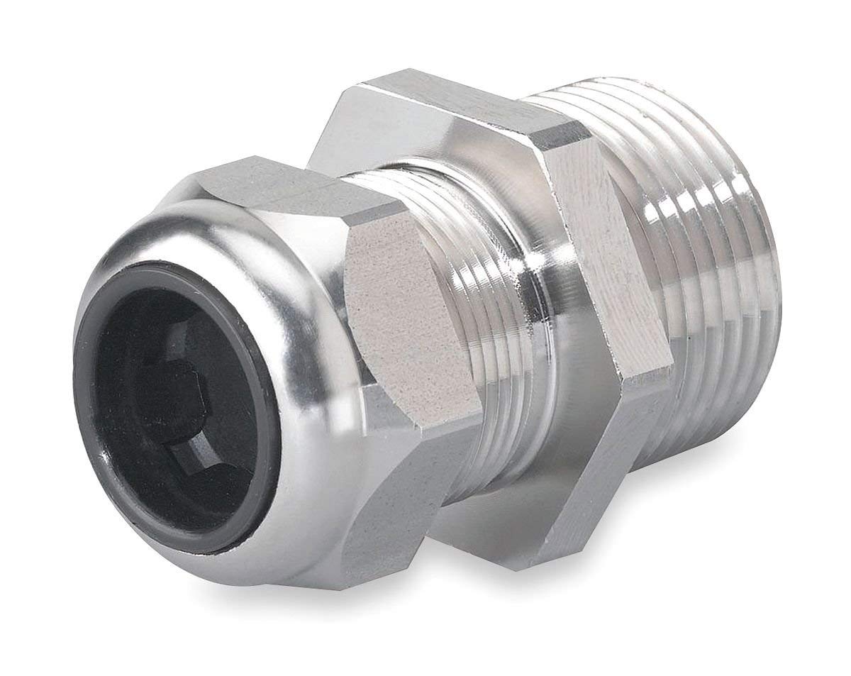 Liquid Tight Connector, 3/4in., Silver
