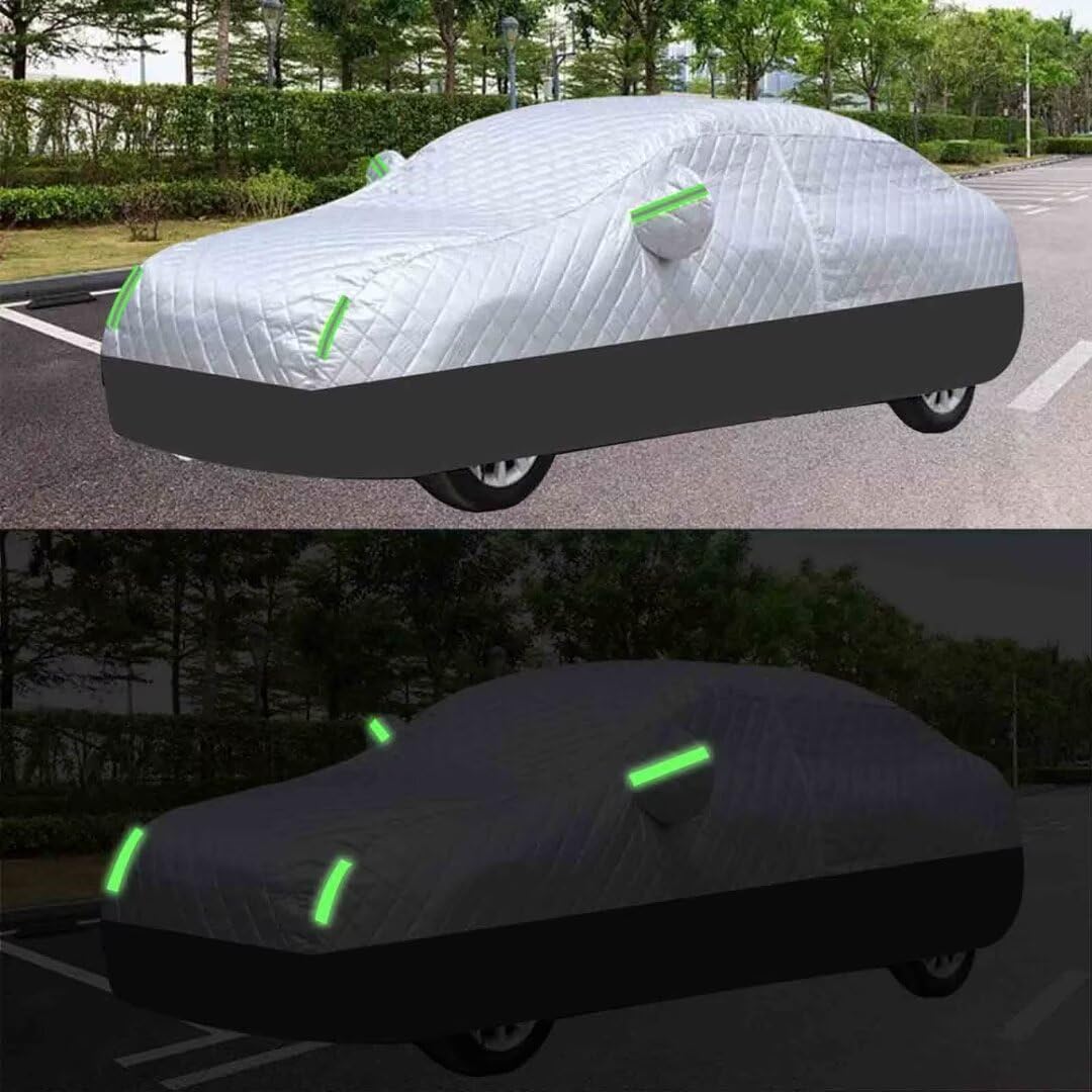 Telo Copriauto Per Smart Fortwo - Impermeabile, UV Protezione, Tessuto Oxford Nero - Foto 11