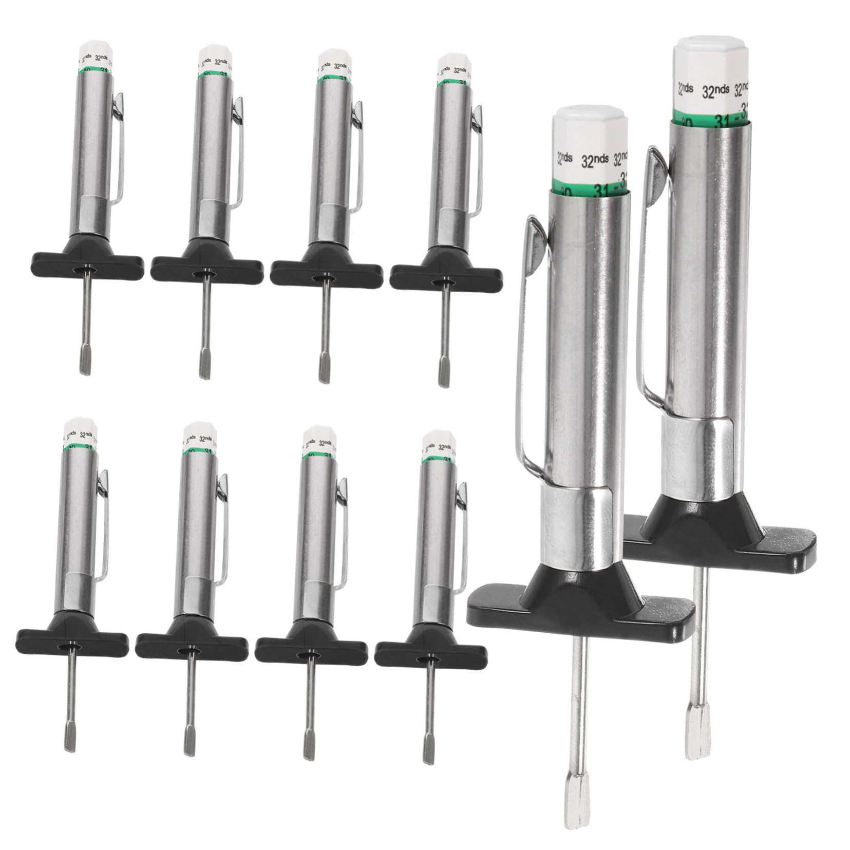 SOLUSTRE 10pcs Tire Tread Depth Gauge Tool 0 Accurate Tire Thread Depth Measuring Ruler for Cars Trucks and SUVs Essential Tire Tread Measurement Tool