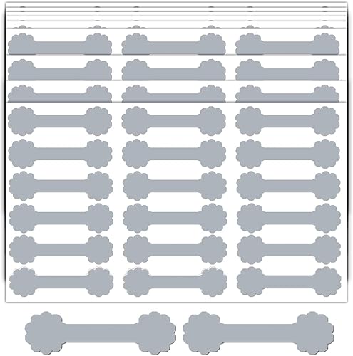 Etiquetas de precio de joyería de plata en blanco de precio y etiqueta de identificación, etiquetas de precio de mercancía de 0.47 x 1.73 pulgadas