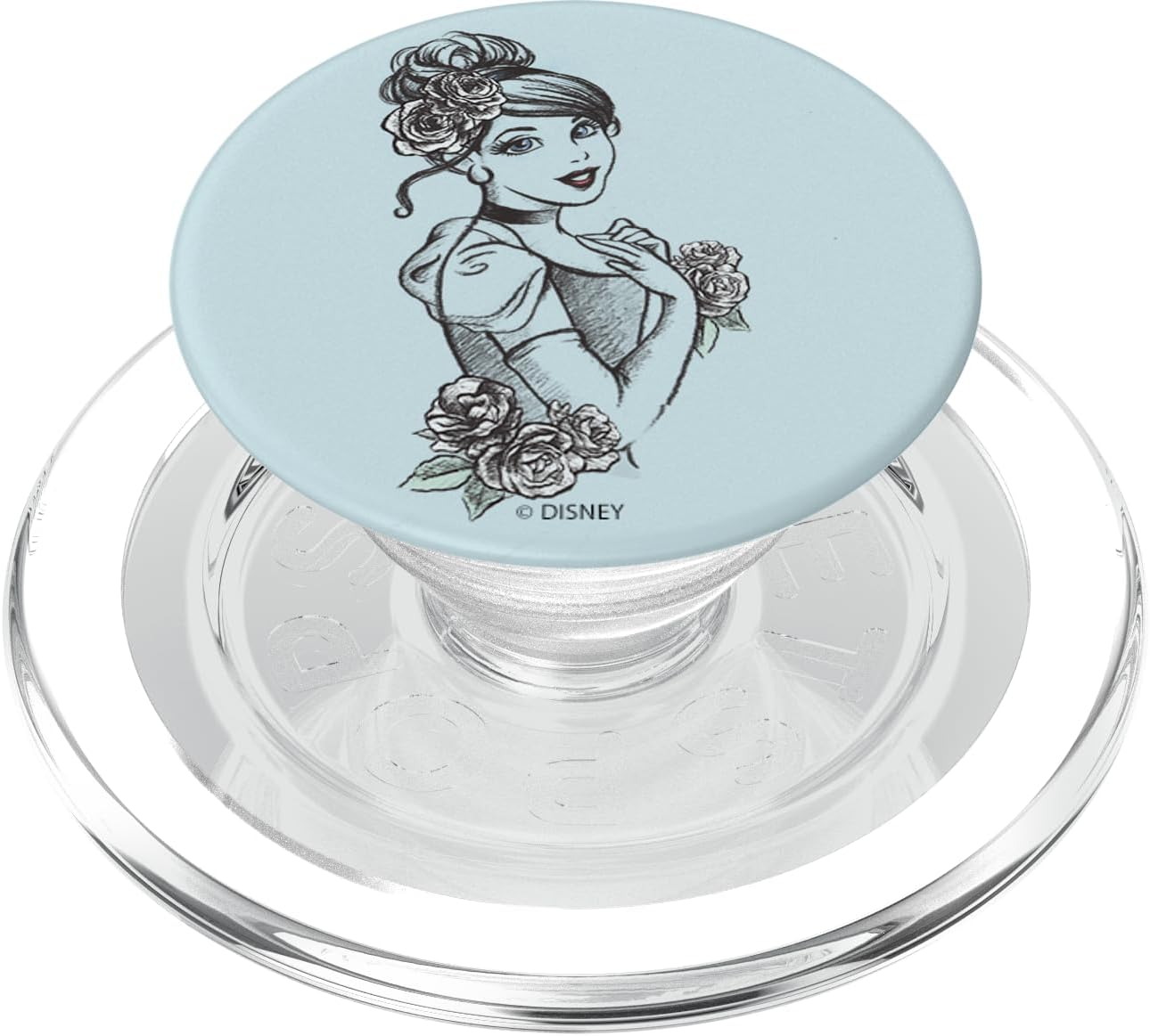 Disney Cinderella Sketch Portrait PopSockets MagSafe PopGrip for iPhone