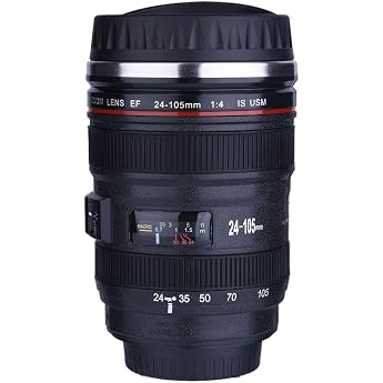 400ml Lens Mug Camera Lens Cup Thermal Cup Insulated Cup Camera Lens SLR Cup for Hot Water, Coffee, Juice and More Travel Pickup Travel Office Home #1