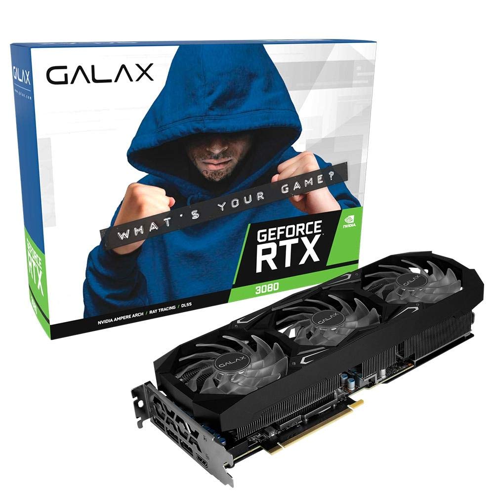 Amazon.com: GALAX Tarjeta gráfica GeForce Nvidia RTX 3080 SG (1