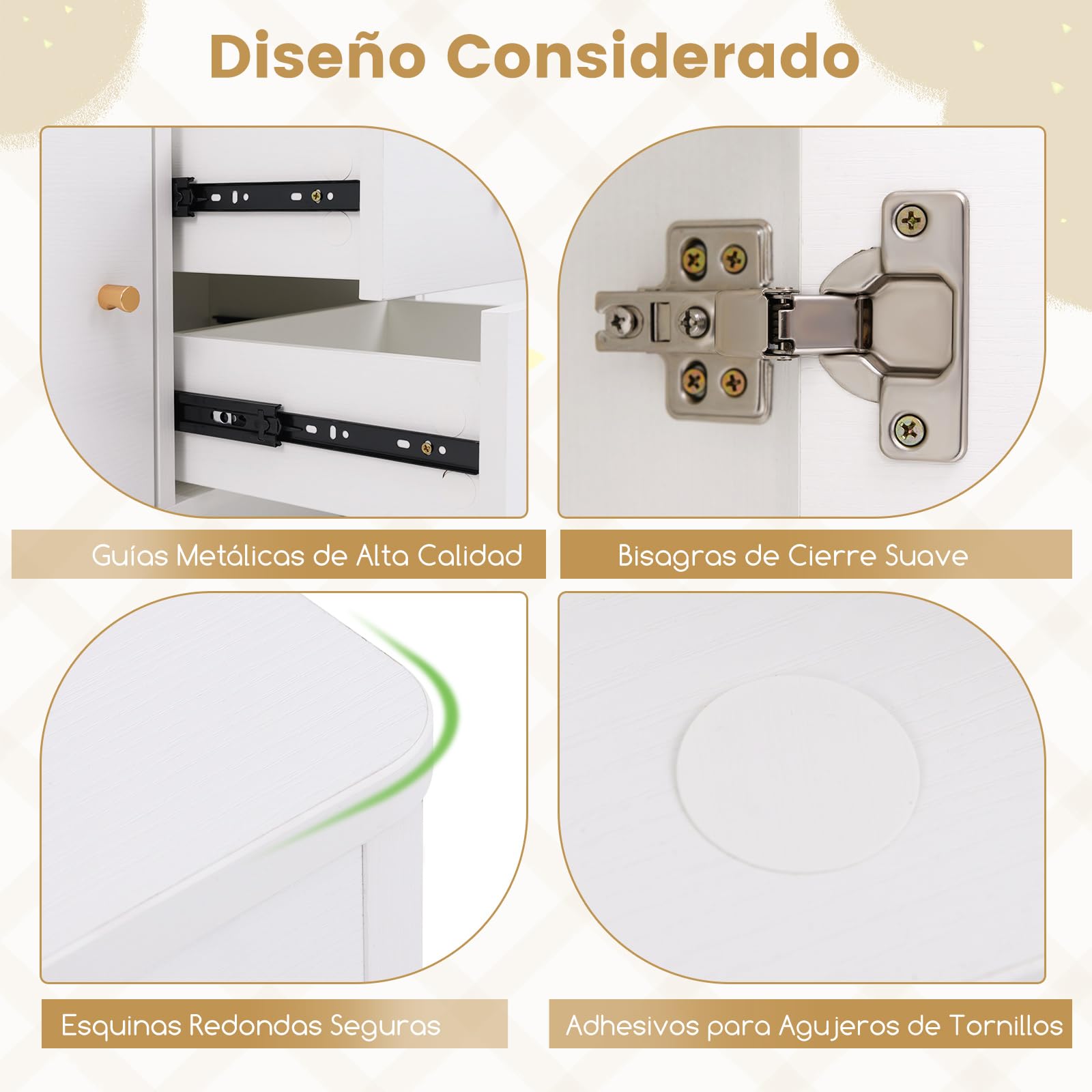 COSTWAY Armario de Juguetes para Niños, Estantería Infantil de Madera con Estante Abierto, 2 Cajones y 2 Puertas, Mueble Multifuncional para Salon, Dormitorio, Guardería, Jardín de Infancia (Blanco)