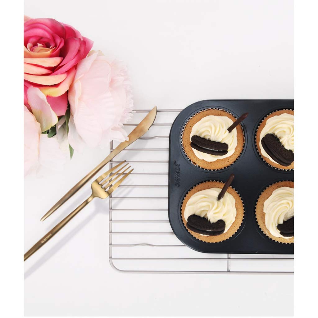 JJJ GCX- Gâteau Moule Rond 6/12 Même Grande Tasse antiadhésif Moule Muffin gâteau gâteau Muffin Cup Moule de Cuisson Pratique (Color : A)
