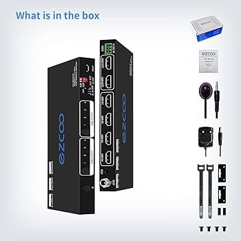 Amazon.com: HDMI Matrix 4x2 4K 60Hz 4:4:4 HDR 10 Atmos Easy