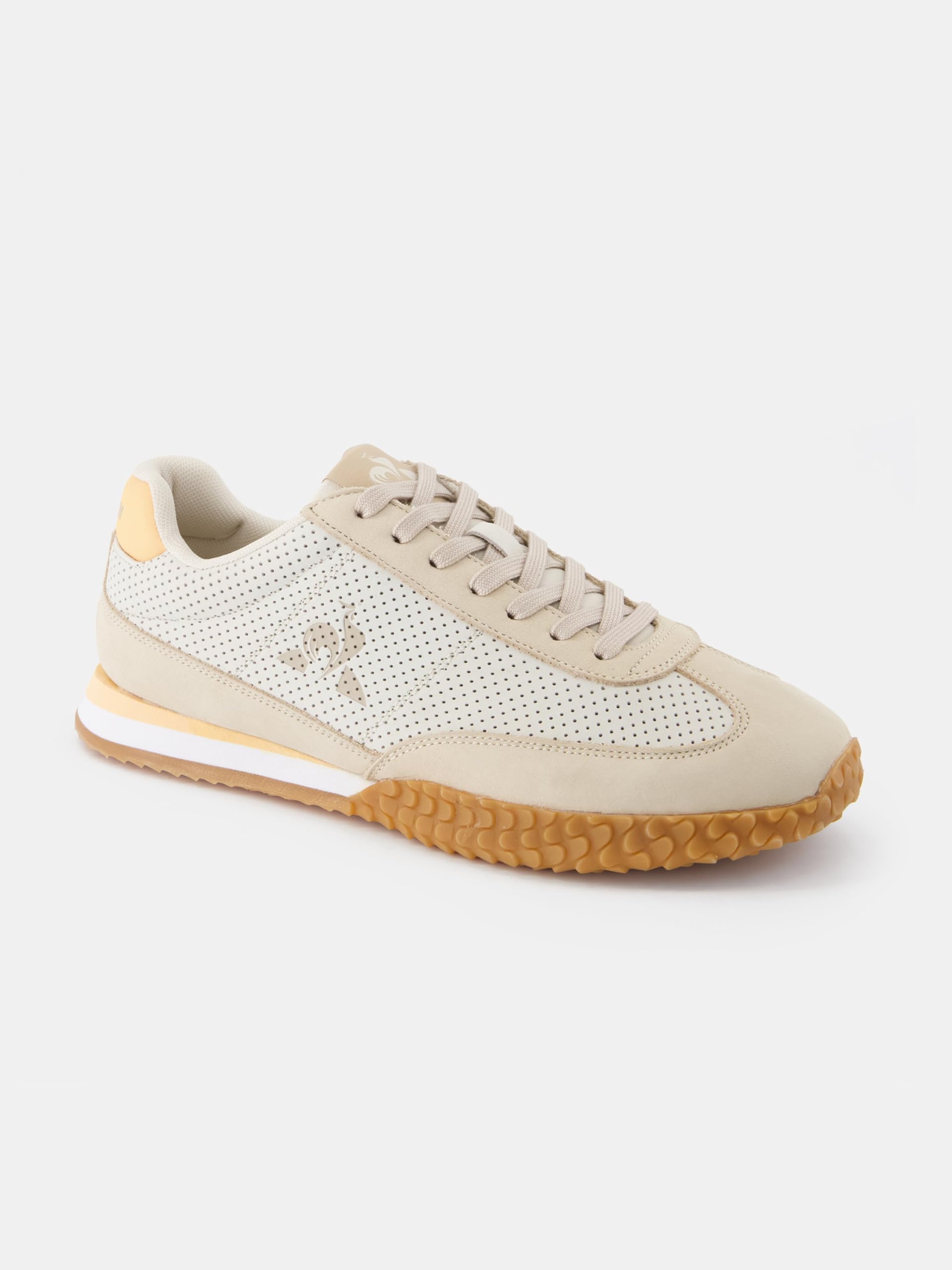 Le Coq Sportif - Veloce Nubuk Retro buty do biegania - Inspirowane piłką nożną Unikalna gumowa podeszwa - syntetyczna skóra nubukowa - Mężczyźni - Rozmiar 38 EU - Żółw Dove