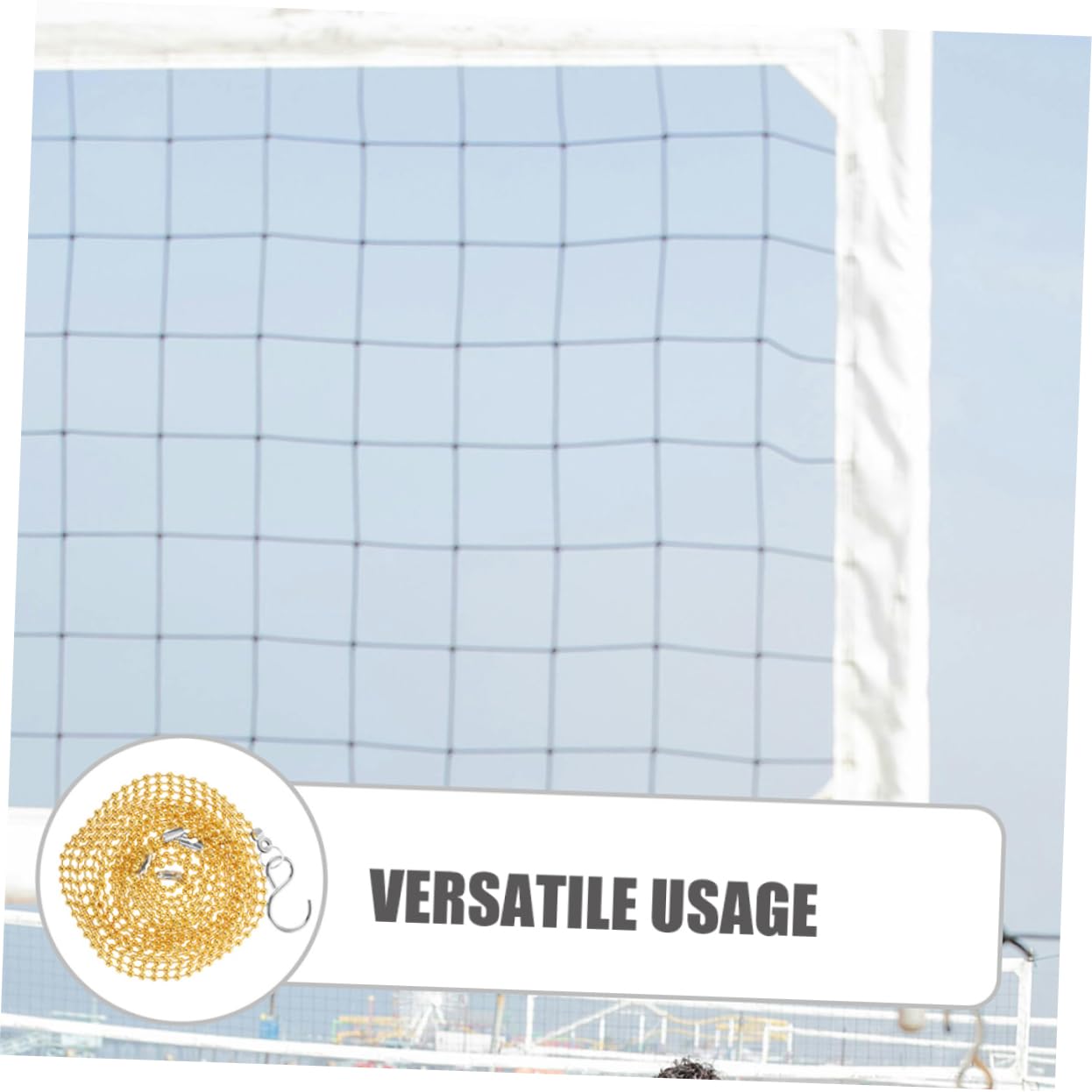 KOMBIUDA Volleyball Net Height Gauge Chain 2 Pcs Referee Measure Chain for Volleyball Nets Equipment