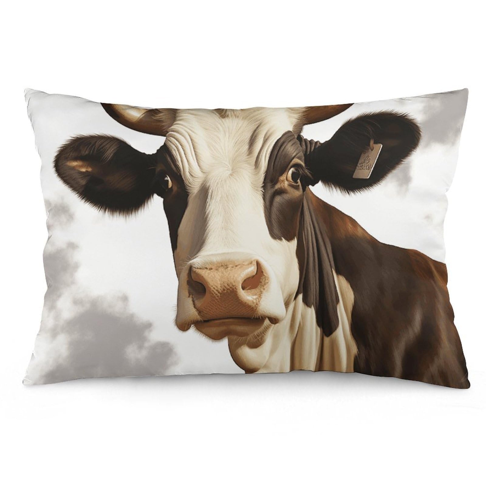 NTVOWPZO 2 Pack Decoration Throw Pillow Covers 12 "x20 Pillowcases Covers Farm Animal Cow Pillowcases Modern Farmhouse Home Decor Sofa Cushions Covers for Couch Bed Living Room