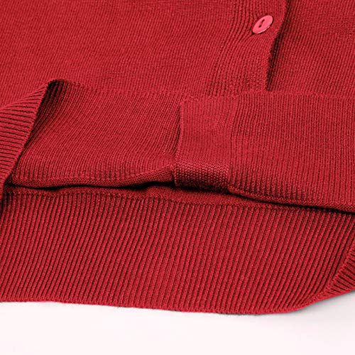 GRACE KARIN 2 Pack Open Front Cropped Bolero Jacket Sweater Red White Blue Size M ZH51-6